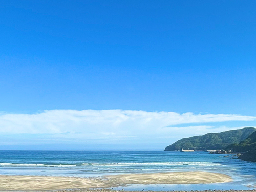 コテージから見た海の写真
